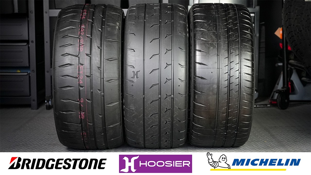 Michelin Pilot Sport Cup 2 R contre Hoosier TrackAttack Pro contre Bridgestone Potenza RE71 RS